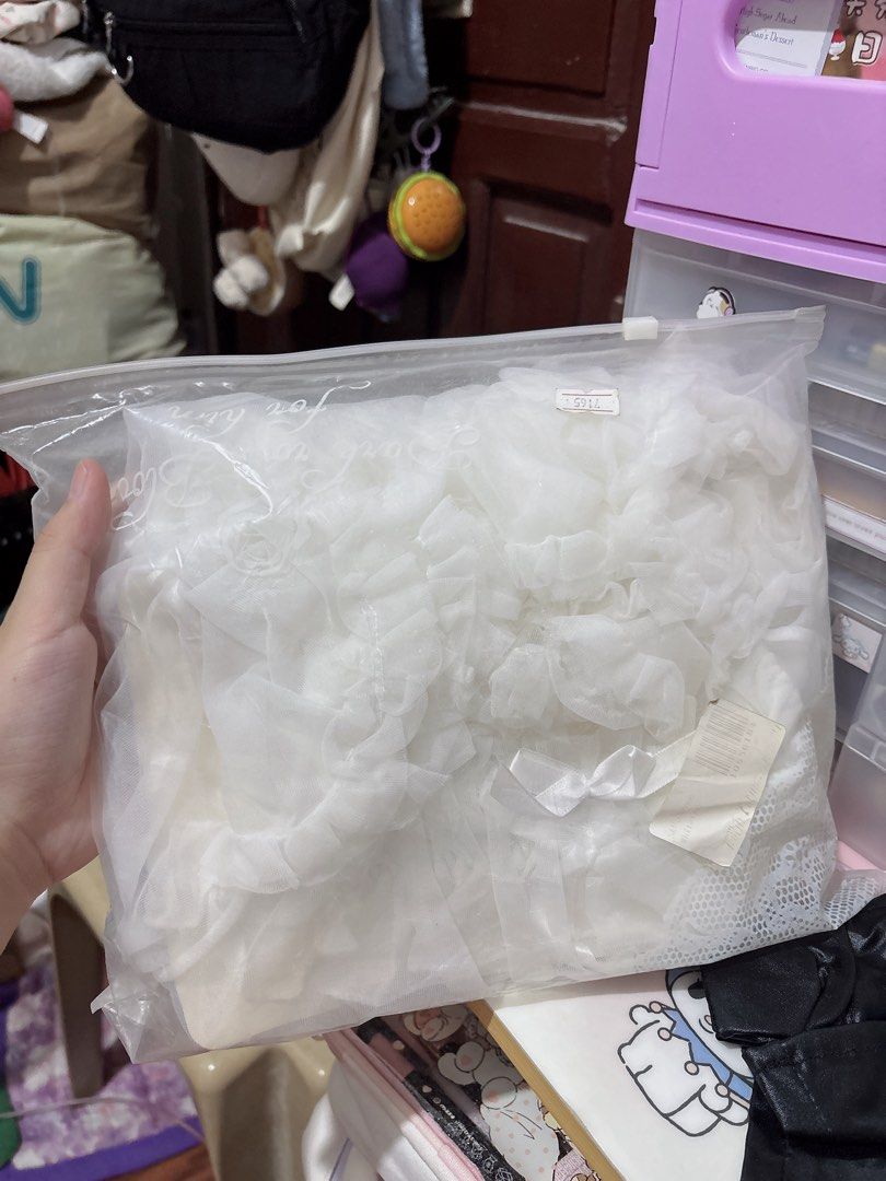 White gown lingerie (Category: Undergarments & Loungewear) located in Manila. Submitted by nagusamero (Listing ID 1468033798, Image 2). Description: 📌 strictly no haggling 📌 No ww 📌 never use not my size 📌 XS-S 📌 washed .