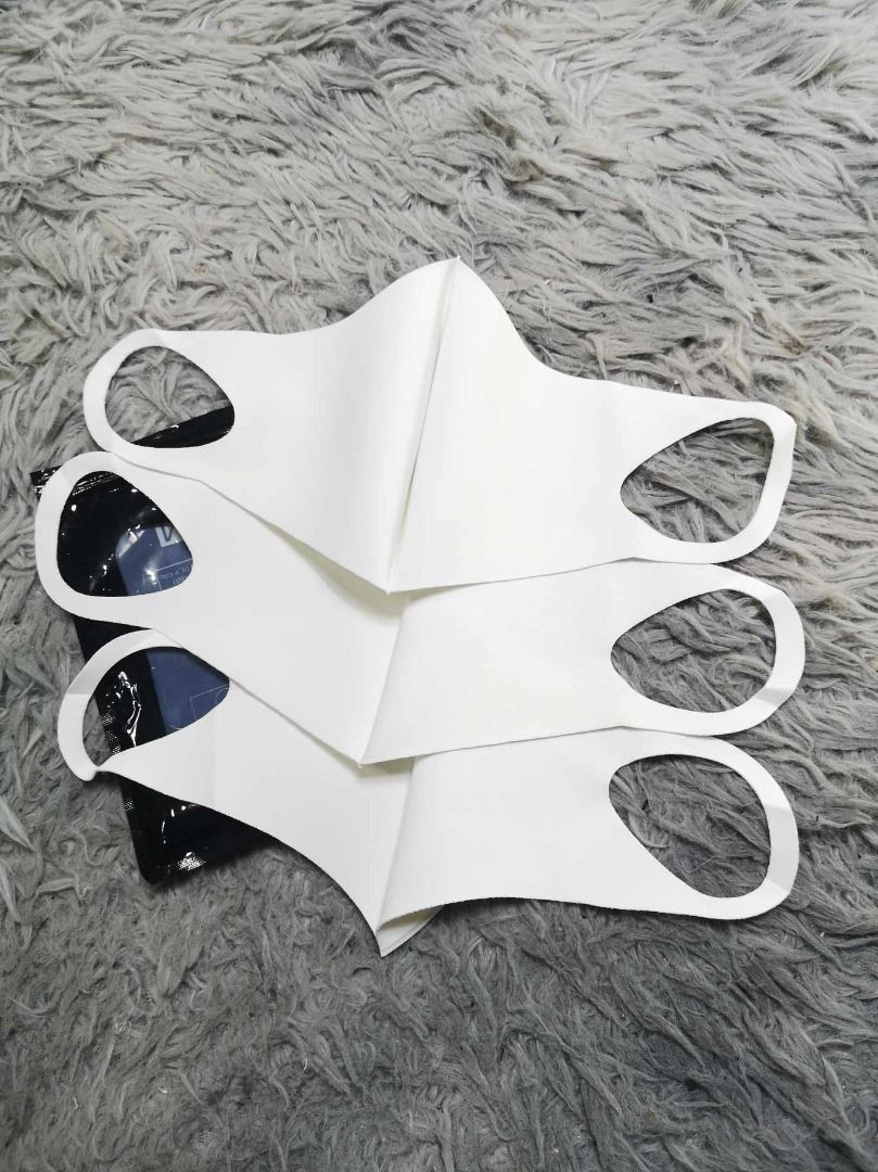 White Washable Face Mask With Ear Loop (Category: Face Masks & Face Shields) located in Santa Cruz. Submitted by jmy_surplus.2 (Listing ID 1467991785, Image 3). Description: Size ; L - 6 W - 8 Color ; White Type ; Mask Brand ; No brand Material ; Polyester Style ; White #D Polyester Face Mask LG 116 JMY 3 Batch #225.
