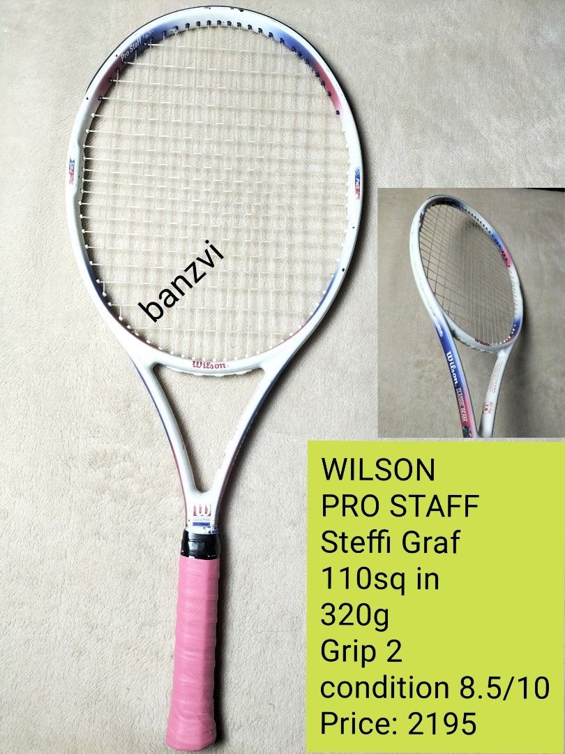 Wilson Tennis Racket (Category: Racket and Ball Sports) located in Cainta. Submitted by banzvi73 (Listing ID 1467979856, Image 3). Description: 💯 original shipping Nationwide no COD COP PROVINCE location Cainta Rizal prices posted on each picture .