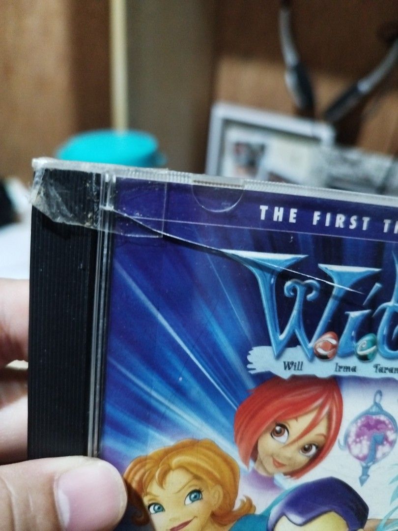 W.I.T.C.H. The First Three Episodes VCD (Category: CDs & DVDs) located in Davao. Submitted by evanbolo24 (Listing ID 1467845127, Image 2). Description: - Title: W.I.T.C.H. Animated Series VCD - Content: Contains the first 3 episodes - Release: Official Viva Video release (2007) - Inclusions: Original plastic jewel case, cover art insert, and VCD disc - Condition: Case has a cracked top left corner with tape reinforcement; disc and insert are incl