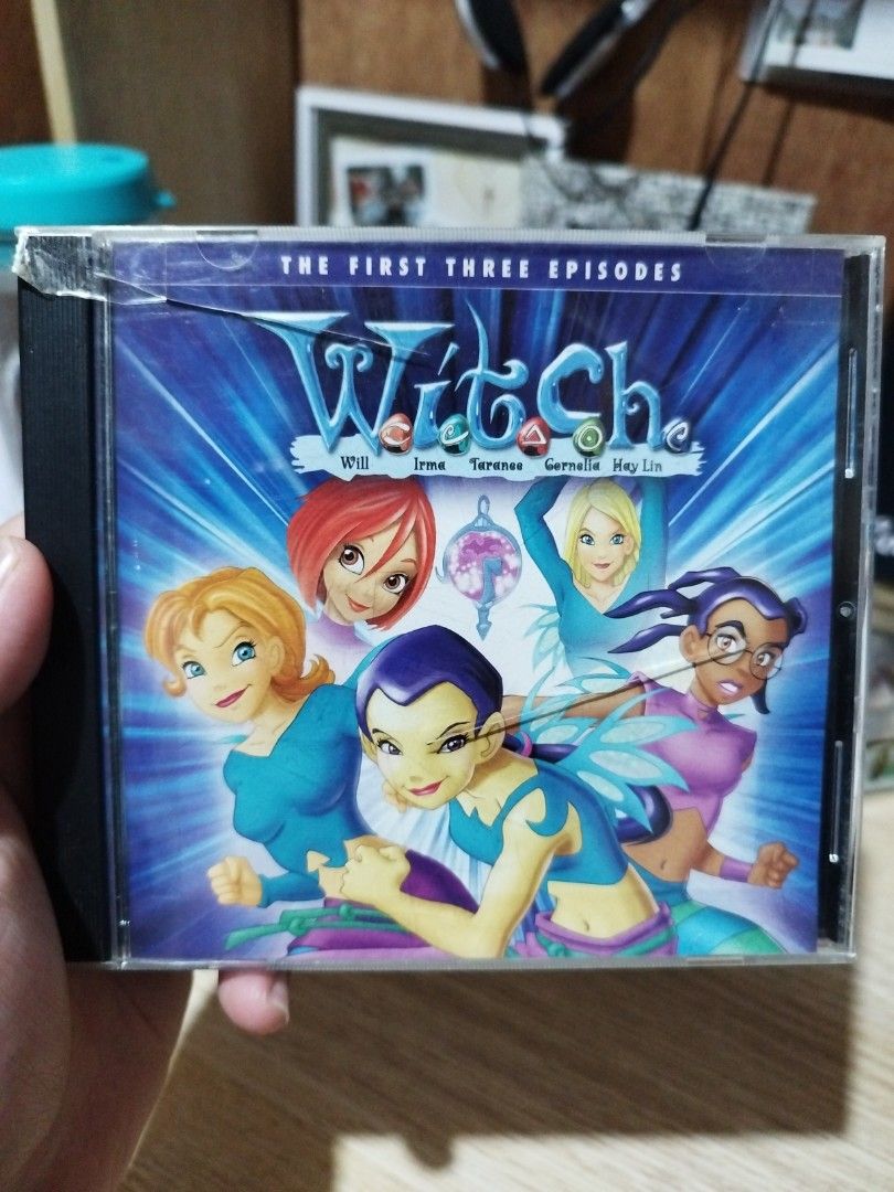 W.I.T.C.H. The First Three Episodes VCD (Category: CDs & DVDs) located in Davao. Submitted by evanbolo24 (Listing ID 1467845127, Image 1). Description: - Title: W.I.T.C.H. Animated Series VCD - Content: Contains the first 3 episodes - Release: Official Viva Video release (2007) - Inclusions: Original plastic jewel case, cover art insert, and VCD disc - Condition: Case has a cracked top left corner with tape reinforcement; disc and insert are incl