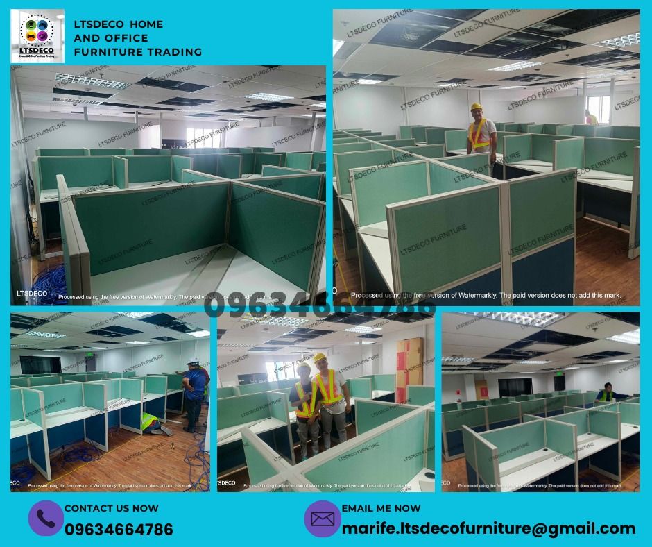 workstation tables modular office partition furniture customized (Category: Office Furniture & Fixtures) located in Quezon City. Submitted by lailace (Listing ID 1467909899, Image 2). Description: 👉Are you looking for WORKSTATION, MODULAR CUBICLES OFFICE PARTITION, and OFFICE FURNITURE SUPPLIER? LTSDECO Furniture, is direct supplier, manufacturer, and trusted provider of high quality, affordable and durable modular office divider partition, home