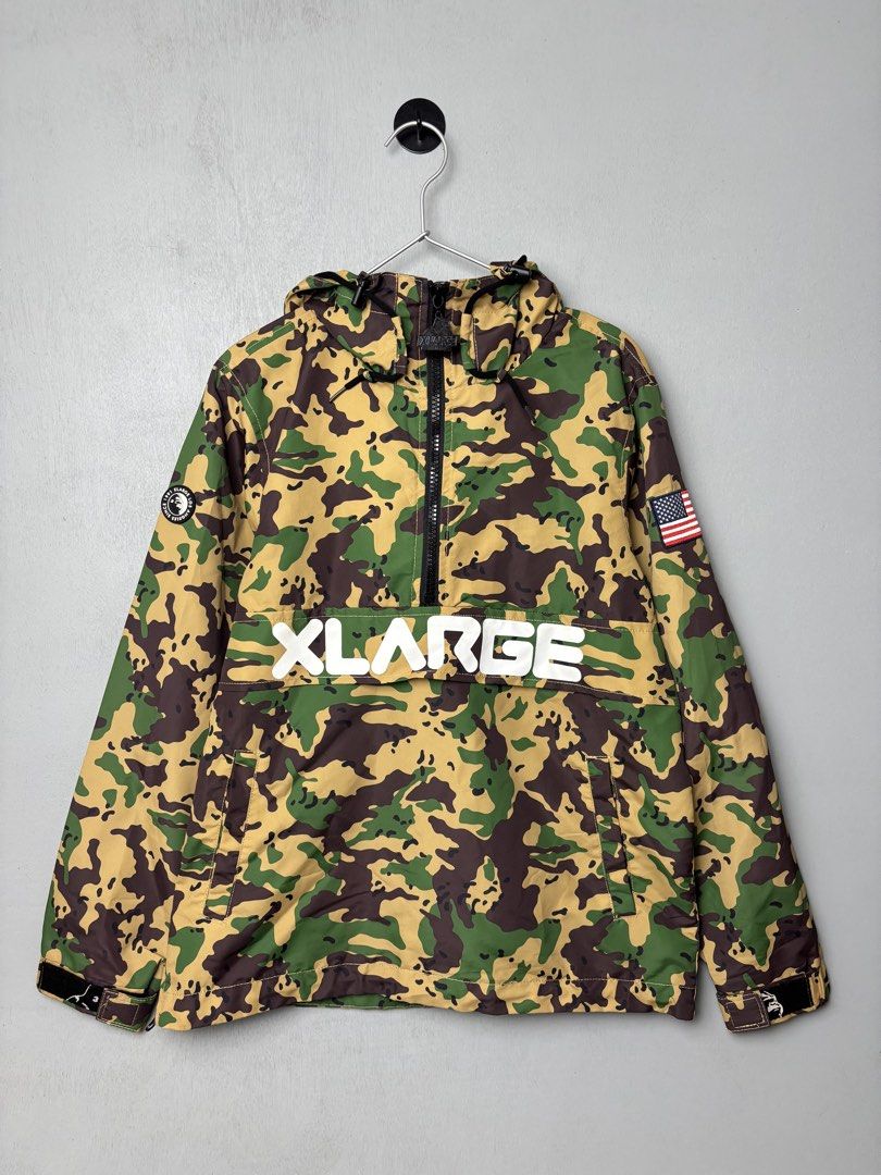 XLARGE Japan Camouflage Kangaroo Windbreaker Jacket (Category: Coats, Jackets and Outerwear) located in Mandaluyong City. Submitted by fellas_ph (Listing ID 1467962498, Image 1). Description: Excellent condition No issues Size M 21" Width 26.5" Length.