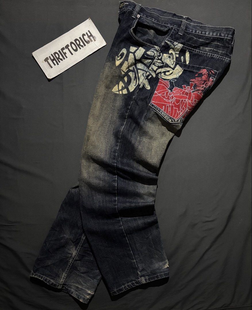 Y2K BAGGY DENIM PANTS (Category: Jeans) located in Taytay. Submitted by dwinsapparel (Listing ID 1467938558, Image 1). Description: Y2K DENIM PANTS W-36 L-45 LEGHOLE -14 HEM -9.5 GOOD CONDITION NEED WASH COMPLETE TAGS.