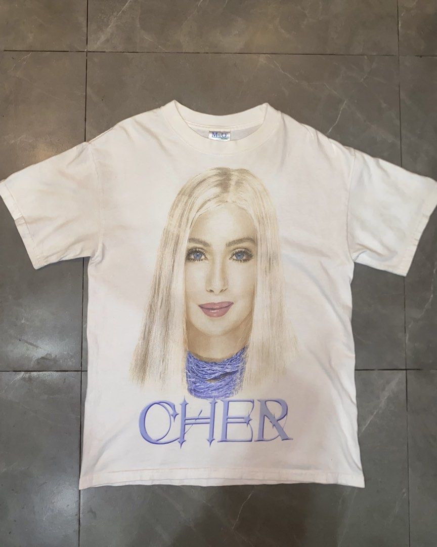 Y2K CHER CONCERT TEE (Category: Tshirts & Polo Shirts ) located in Cainta. Submitted by ccrue (Listing ID 1467993761, Image 1). Description: Vintage 2002 Cher Living Proof Farewell Tour Shirt M&O knits tag 20x26 Excellent condition Php 1299 Cainta Location.
