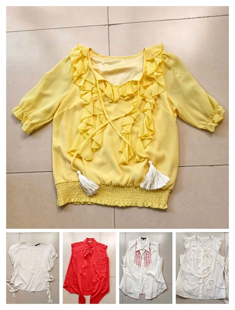 Blouses,Tops,Dress & Skirts (Category: Blouses) located in Manila. Submitted by rhannieba (Listing ID 1467859898, Image 1). Description: 🛍️ RUSH SALE: Imported Clothing Bundle — 23 Pieces Total! 3500 nego All pieces originally from Hong Kong, owned and carefully kept by one lady owner. Excellent quality, barely used, and very clean! ✨ 📦 What's Included: 👚 6 pcs — Imported Blouses / Tops - Styles: casual, office & dressy - Premium soft fabrics 