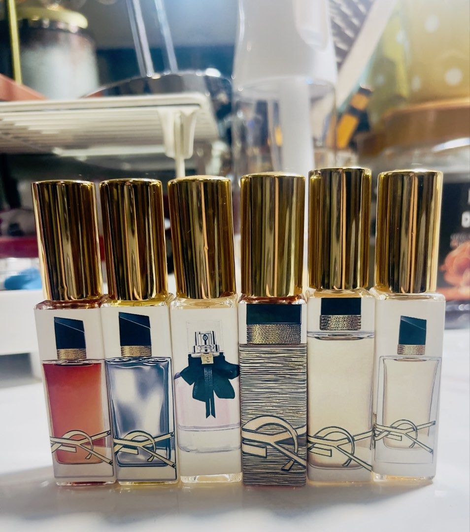 Ysl decants platine, vanille couture (Category: Fragrance & Deodorants) located in Malvar. Submitted by hddecants (Listing ID 1467840632, Image 1). Description: Libre Intense - 1200 Platine - 950 Mon paris edp - 950 Vanille couture - 1200 2 libre Edp - 850 Bundle all 5k ‼️.