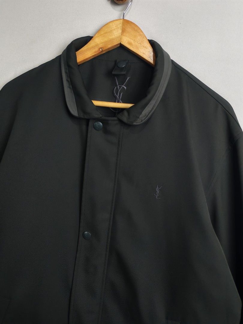 YSL Harrington Jacket (Category: Coats, Jackets and Outerwear) located in Baguio. Submitted by luxuryph2600_eric (Listing ID 1467847032, Image 3). Description: YSL Harrington Jacket 📌 Details⬇️⬇️⬇️ 📍Excellent Condition 📍Dimes 24*29 📍Color Rate 10/10 📍Size Xlarge 💰 PRICE 2500 FREE SHIPING 📌Loc. Baguio City Shipping Via J&T Reminder : Items are Thrifted and carefully Selected from Thrift Stores/Box/Bales Photos are Provided for Self Authenti