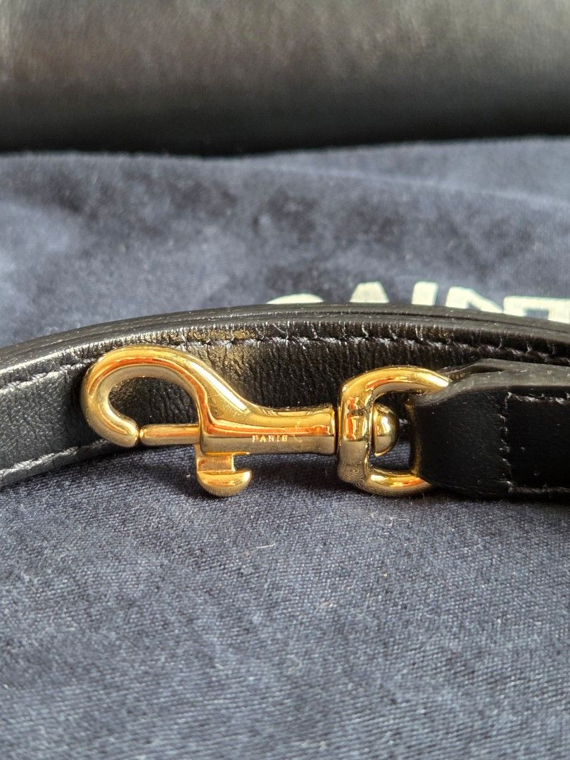 YSL Saint Laurent Cabas Black bag (Category: Luxury Bags & Wallets) located in Quezon City. Submitted by shop.mar.go (Listing ID 1467909576, Image 2). Description: preloved in excellent condition ysl cabas black gold hardware comes with dust bag, cards and strap very minor signs of usage interior & exterior. pls see last 2 photos..