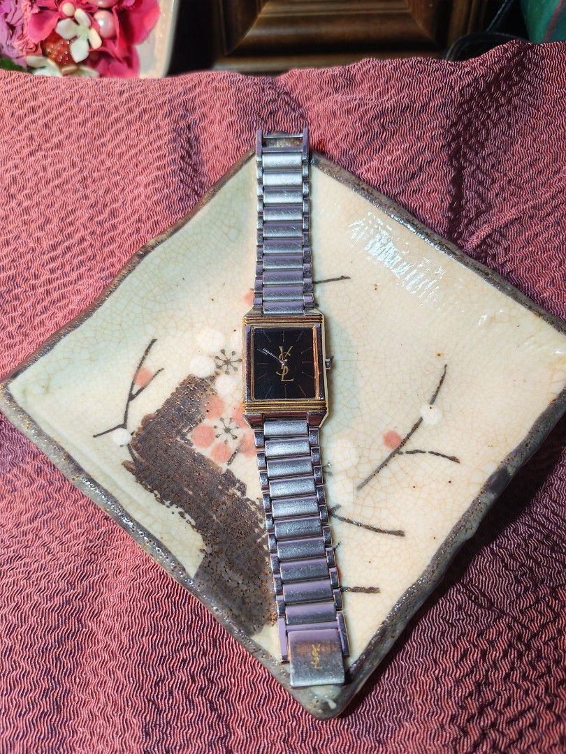 Yves Saint Laurent (YSL) (Category: Luxury Watches) located in Trece Martires City. Submitted by heirloomhoursph (Listing ID 1468016564, Image 2). Description: ✨ Heirloom Hours – Available Piece ✨ Yves Saint Laurent (YSL) Php 12,999 + sf Details: ■ Brand/Series: Yves Saint Laurent (YSL) ■ Model Number: 5421-H04724Y ■ Movement: Quartz ■ Design Origin: Japan ■ Case Size: 23mm ■ Wrist Size: 16.25m (max) ■ Condition: 10/10 ■ Comes with replacement bo