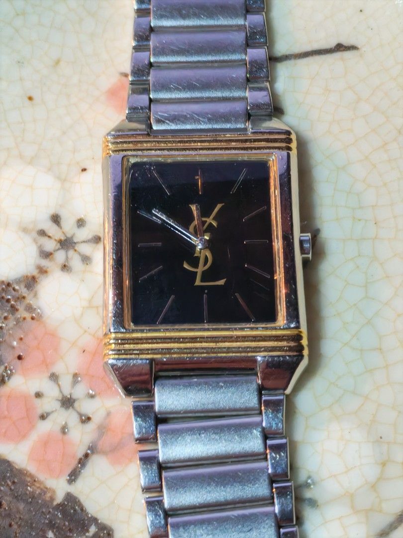 Yves Saint Laurent (YSL) (Category: Luxury Watches) located in Trece Martires City. Submitted by heirloomhoursph (Listing ID 1468016564, Image 3). Description: ✨ Heirloom Hours – Available Piece ✨ Yves Saint Laurent (YSL) Php 12,999 + sf Details: ■ Brand/Series: Yves Saint Laurent (YSL) ■ Model Number: 5421-H04724Y ■ Movement: Quartz ■ Design Origin: Japan ■ Case Size: 23mm ■ Wrist Size: 16.25m (max) ■ Condition: 10/10 ■ Comes with replacement bo