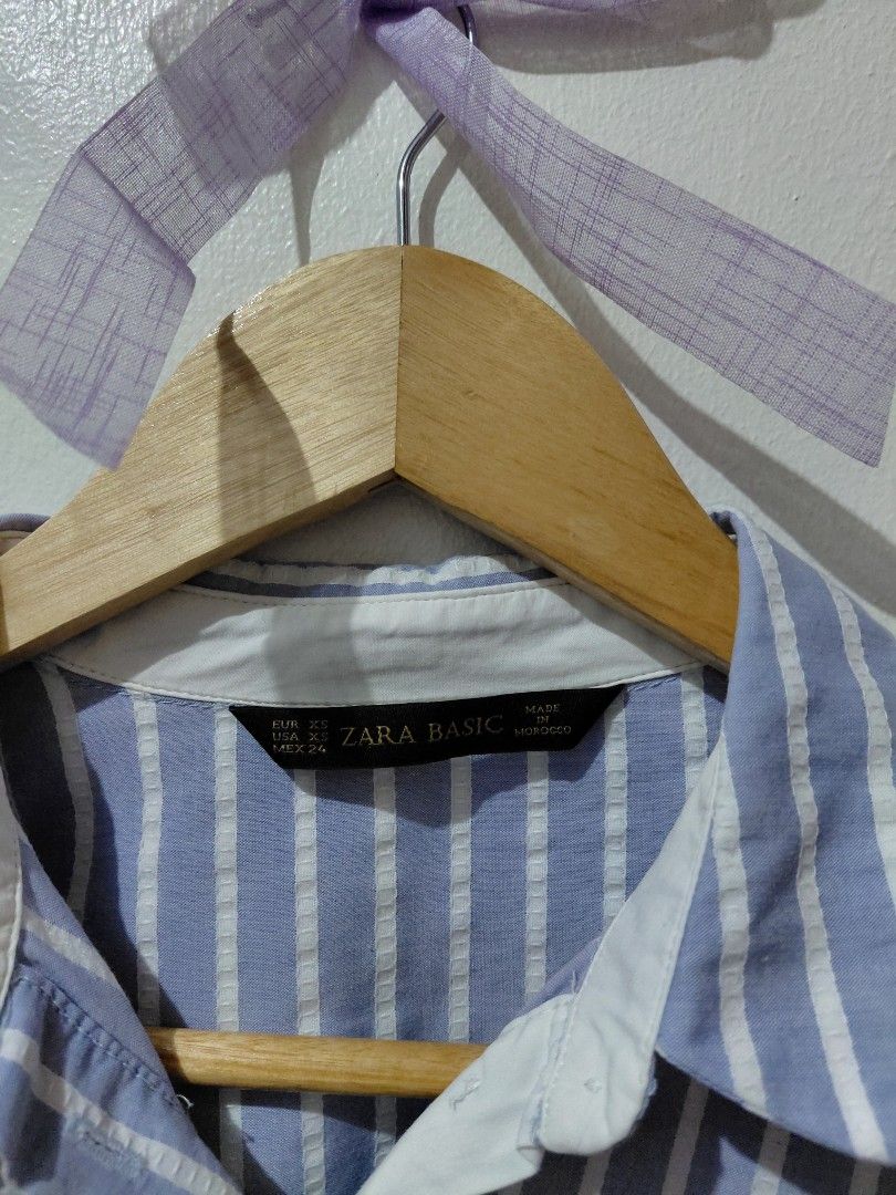 Zara Basic Striped Shirt Dress Size (Category: Dresses) located in Tarlac. Submitted by wornwardrobe (Listing ID 1467940628, Image 2). Description: Will best fit size S No lining Kindly note that all items are stored at my parents' house and not on hand. Retrieval takes up to 2 weeks before shipping. Please purchase only if you're okay with the wait. Message me to check the next available shipping date! Thank you!.