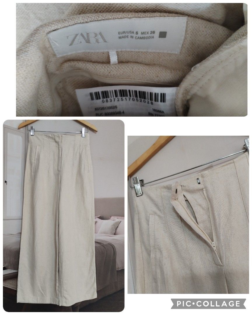 Zara beige hw pants (Category: Other Bottoms) located in Lucena. Submitted by styleddsc (Listing ID 1467947971, Image 1). Description: Fits 27-28"waistline.