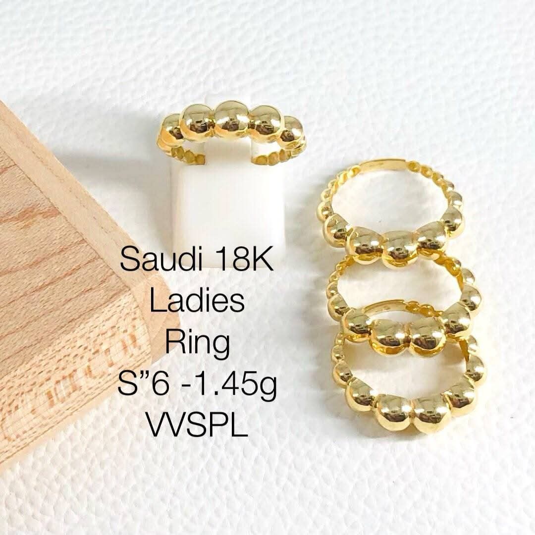 18k Saudi gold bubble ring (Category: Rings) located in Manila. Submitted by bhelgoldseller2ndaccount (Listing ID 1468129221, Image 3). Description: New!!✨New!!✨New!! Authentic 18k Saudi Golds 💯pawnable/naisasanla 💯with high appraisal rate 💯good investment 💯Direct supplier price 👉OPEN for resellers 🌺please take time to evaluate their actual sizes and grams 👉Best panggift for all occasions ✅ Sold per grams not per piece Kya lowest price ✅Wi