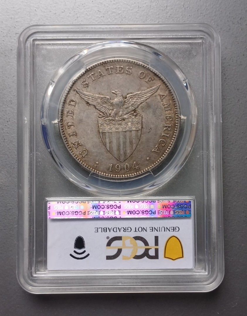 1904 S one peso silver coins (Category: Currency) located in Lipa City. Submitted by MAGBABALOT7 (Listing ID 1468141192, Image 2). Description: enviromenral damage au details . silver coins.