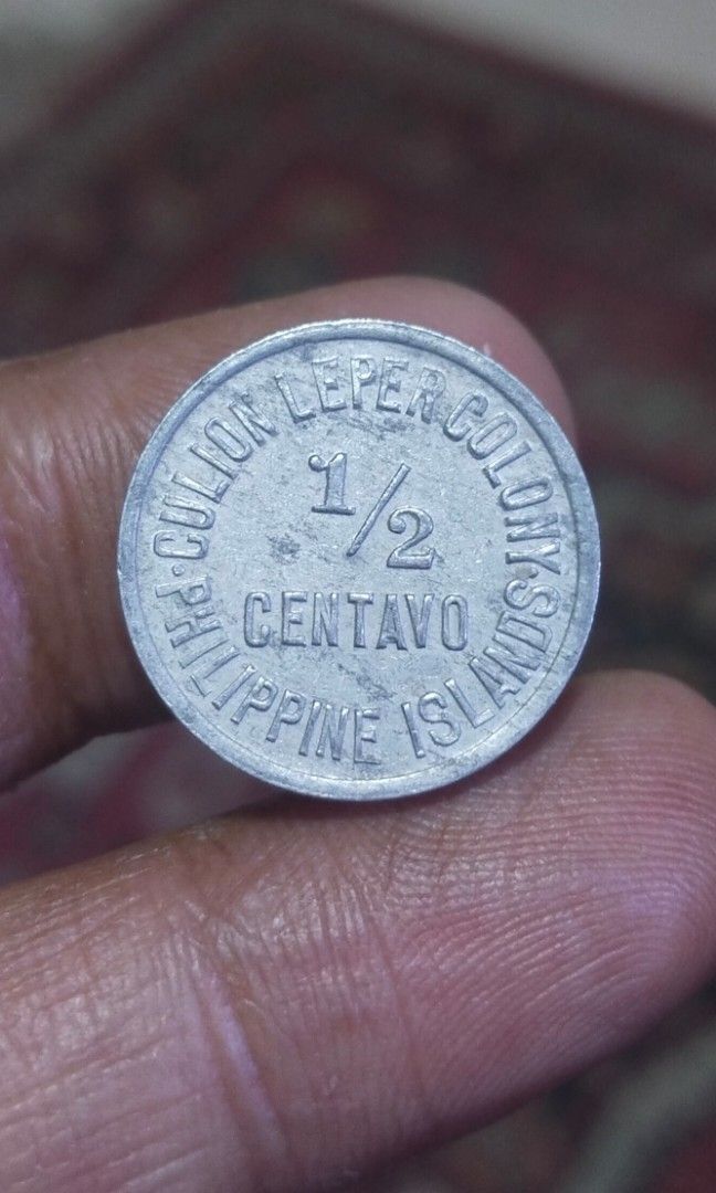 1913 Half Centavo Cullion Leper colony coin (Category: Currency) located in Manila. Submitted by wildcrystal.3b537c (Listing ID 1467642663, Image 1). Description: Low mintage- 17,000pcs only.