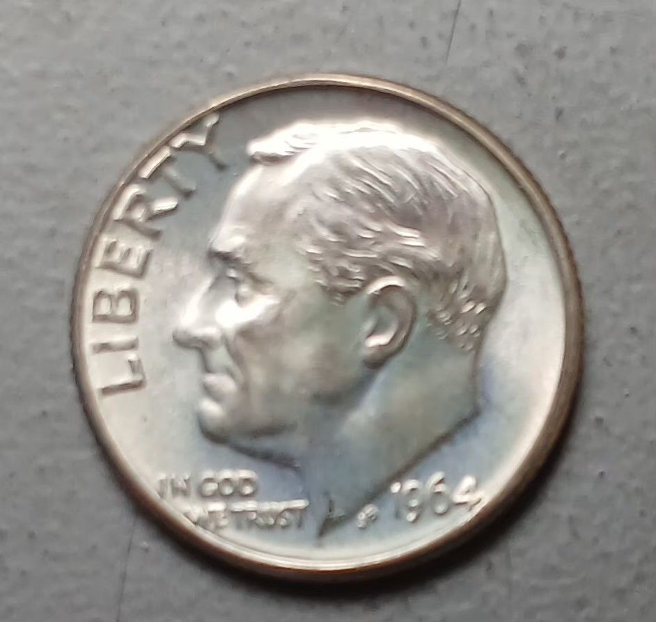 1964 ten cent silver coins (Category: Currency) located in Lipa City. Submitted by MAGBABALOT7 (Listing ID 1468141867, Image 1). Description: uncirculated condition.