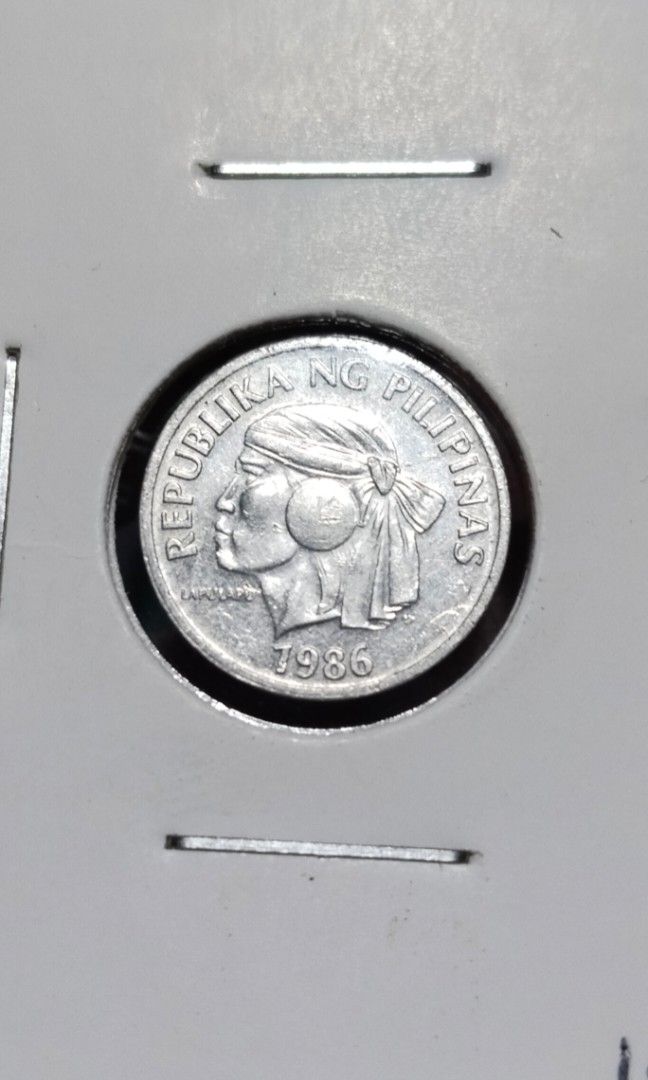 1986 1 Sentimo (Category: Currency) located in Manila. Submitted by wildcrystal.3b537c (Listing ID 1468268672, Image 1). Description: Low mintage Hard to find.