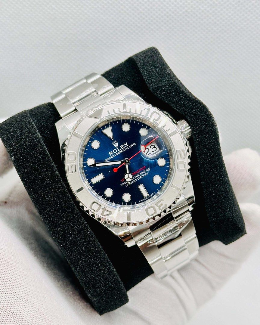 2016 Rolex Yachtmaster Platinum Thor 40mm (Category: Luxury Watches) located in Del Monte. Submitted by arvin_mayo (Listing ID 1468280245, Image 2). Description: Yachtmaster Platinum Thor Reference 116622 Approx 2016 year model, Random Serial 40mm case size Most sought after model 9/10 mint condition Watch and pouch only, 11.5 links Trades accepted up or down P598,000 slightly negotiable 🤩🤩🤩.