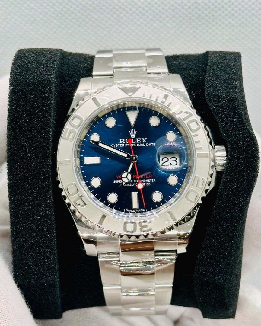 2016 Rolex Yachtmaster Platinum Thor 40mm (Category: Luxury Watches) located in Del Monte. Submitted by arvin_mayo (Listing ID 1468280245, Image 1). Description: Yachtmaster Platinum Thor Reference 116622 Approx 2016 year model, Random Serial 40mm case size Most sought after model 9/10 mint condition Watch and pouch only, 11.5 links Trades accepted up or down P598,000 slightly negotiable 🤩🤩🤩.