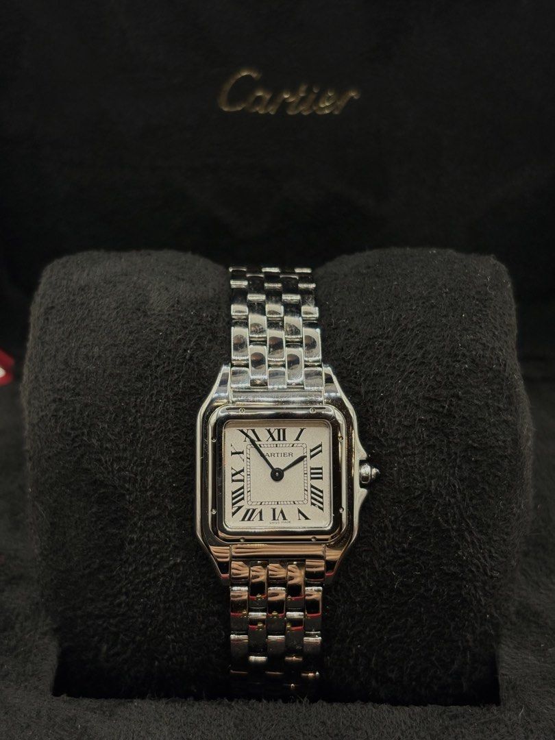 2023 Cartier Panthere Medium WSPN0007 (Category: Luxury Watches) located in Pasig City. Submitted by nickyestrada (Listing ID 1468084800, Image 1). Description: Cartier Panthere Medium White roman dial 27mm x 37mm Stainless steel WSPN0007 2023 year model 9.8/10 Complete set Open for authentication 300k.