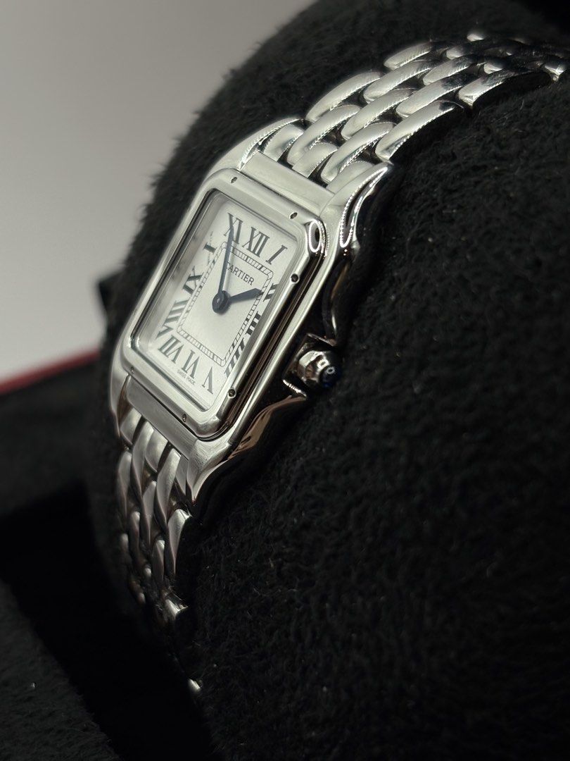 2023 Cartier Panthere Medium WSPN0007 (Category: Luxury Watches) located in Pasig City. Submitted by nickyestrada (Listing ID 1468084800, Image 3). Description: Cartier Panthere Medium White roman dial 27mm x 37mm Stainless steel WSPN0007 2023 year model 9.8/10 Complete set Open for authentication 300k.