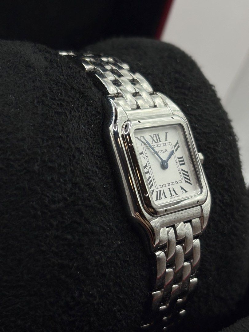 2023 Cartier Panthere Medium WSPN0007 (Category: Luxury Watches) located in Pasig City. Submitted by nickyestrada (Listing ID 1468084800, Image 2). Description: Cartier Panthere Medium White roman dial 27mm x 37mm Stainless steel WSPN0007 2023 year model 9.8/10 Complete set Open for authentication 300k.