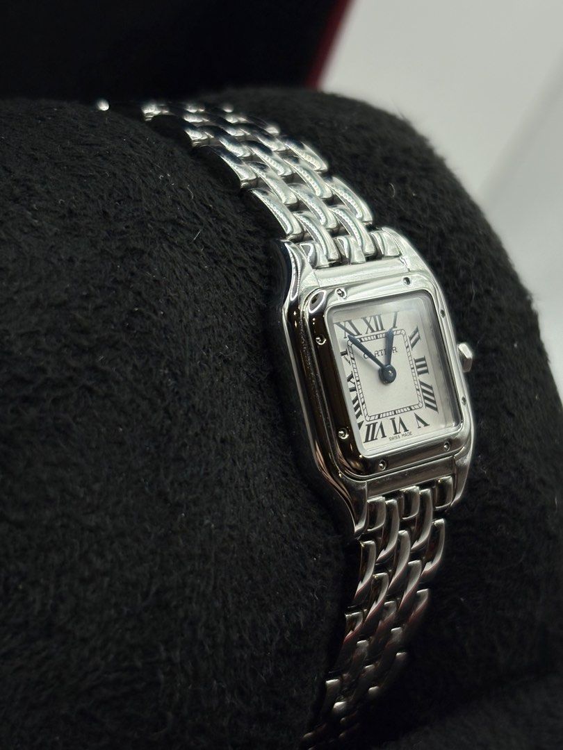 2024 Cartier Panthere Small W4PN0007 (Category: Luxury Watches) located in Pasig City. Submitted by nickyestrada (Listing ID 1468083967, Image 2). Description: Cartier Panthere Small White roman dial 23mm x 30mm Stainless steel W4PN0007 2024 year model 9.8/10 Complete set Open for authentication 260k.