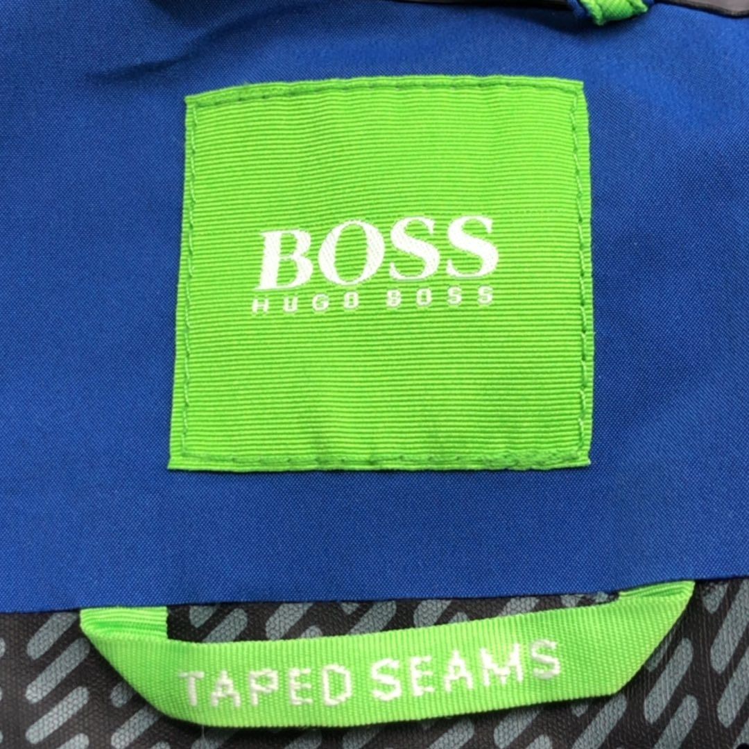267009971 HUGO BOSS CLOTHES JACKET BLUE NYLON (Category: Luxury Apparel) located in Taguig. Submitted by ecoring.ph (Listing ID 1468083700, Image 3). Description: ◆CONDITION: B- ◆DESCRIPTIONS: (Other defects/info:) The body of the jacket is stained and dirty, has minimal fabric runs, and shows signs of use. * SIZE: ◆SHOULDER TO SHOULDER: 17.5inches. (approximately only) ◆BUST: 48inches. (approximately only) ◆ LENGTH: 27.5inches. (approximately on