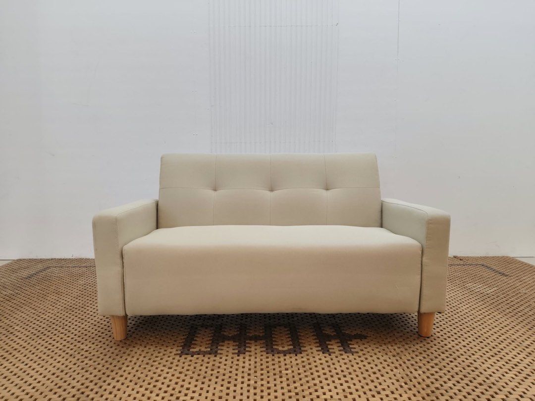 2 seater sofa (Category: Sofas) located in Quezon City. Submitted by matetdevis13 (Listing ID 1468216123, Image 1). Description: 2-Seater Fabric Sofa Price: 6,500 L44 x W21 x H25/14 In good condition Code JMD20-M564.