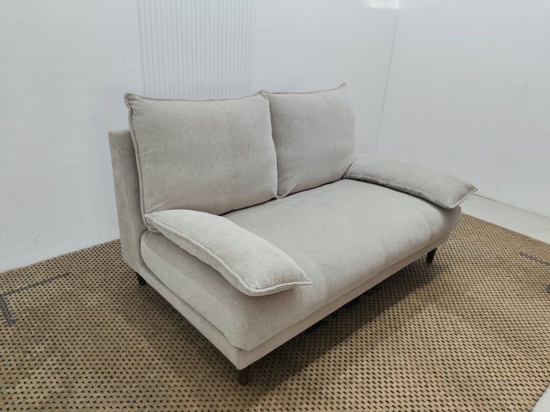 2 seater sofa (Category: Sofas) located in Quezon City. Submitted by matetdevis13 (Listing ID 1468223730, Image 2). Description: Modern Fabric 2-Seater Loveseat Sofa with Cushions Price: 8,900 L58.5 x W36 x H36.5/15 In good condition Code JMD40-M505.