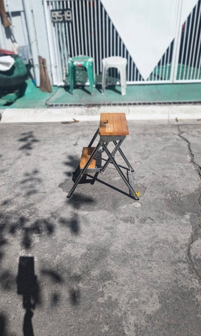 2-step folding metal and wood step ladder stool (Category: Ladders & Steps) located in Santa Rosa. Submitted by tonyhawk0592 (Listing ID 1468073174, Image 1). Description: .
