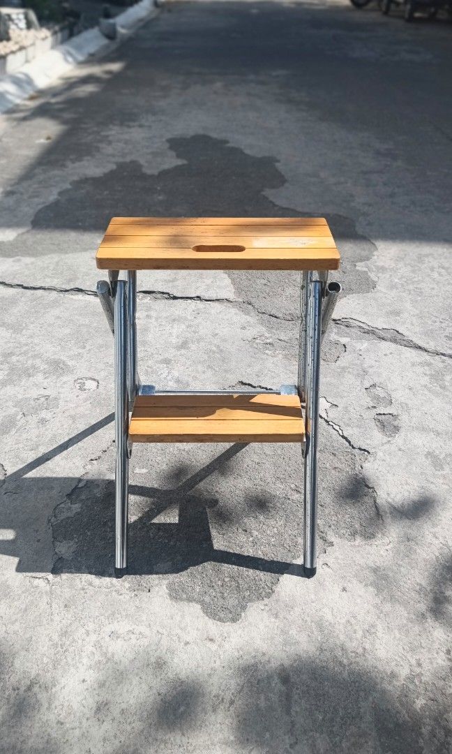 2-step folding metal and wood step ladder stool (Category: Ladders & Steps) located in Santa Rosa. Submitted by tonyhawk0592 (Listing ID 1468073174, Image 2). Description: .