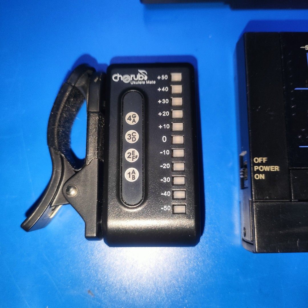 3 pieces Assorted Brand Tuners (Category: Musical Instruments) located in Paranaque City. Submitted by jhun2025 (Listing ID 1468072998, Image 2). Description: Missing battery cover ng Yamaha No battery included Take all for 600 pesos Location: San Dionisio Paranaque.