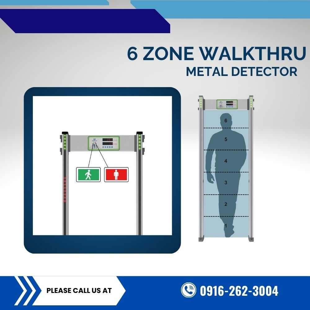 6 Zone WalkThrough Metal Detector Security Gate (Category: Locks, Doors & Gates) located in Manila. Submitted by cyrenejoye (Listing ID 1468068569, Image 1). Description: - 6 distinct detection zones for accurate head-to-toe metal pinpointing - Digital LED control panel with clear zone mapping - Built-in pass and stop directional indicators - Heavy-duty construction ideal for entrances, events, and checkpoints - Easy setup and user-friendly opera