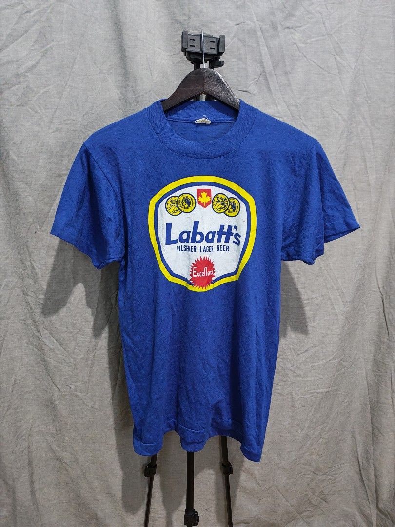 80s labatts beer screen stars tshirt (Category: Tshirts & Polo Shirts ) located in Baguio. Submitted by used_clothing2600 (Listing ID 1468064815, Image 1). Description: 80s labatts beer screen stars tshirt size medium verygood condition width 18 length 26.5 shoulders 16.5 sleeve length 7 P 780.