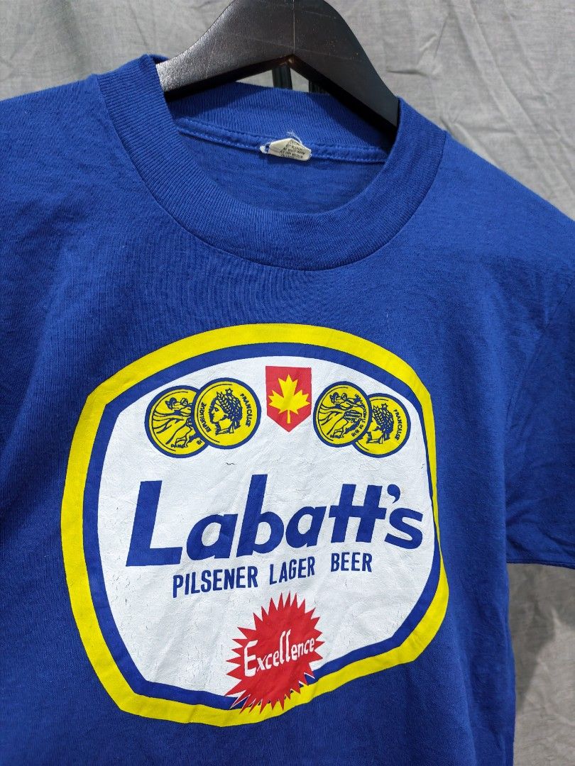 80s labatts beer screen stars tshirt (Category: Tshirts & Polo Shirts ) located in Baguio. Submitted by used_clothing2600 (Listing ID 1468064815, Image 3). Description: 80s labatts beer screen stars tshirt size medium verygood condition width 18 length 26.5 shoulders 16.5 sleeve length 7 P 780.