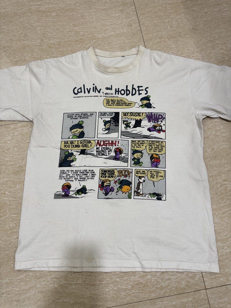 90s Calvin & Hobbes Comic Tee (Category: Tshirts & Polo Shirts ) located in Dumaguete. Submitted by neeks.vtg (Listing ID 1468193946, Image 1). Description: .