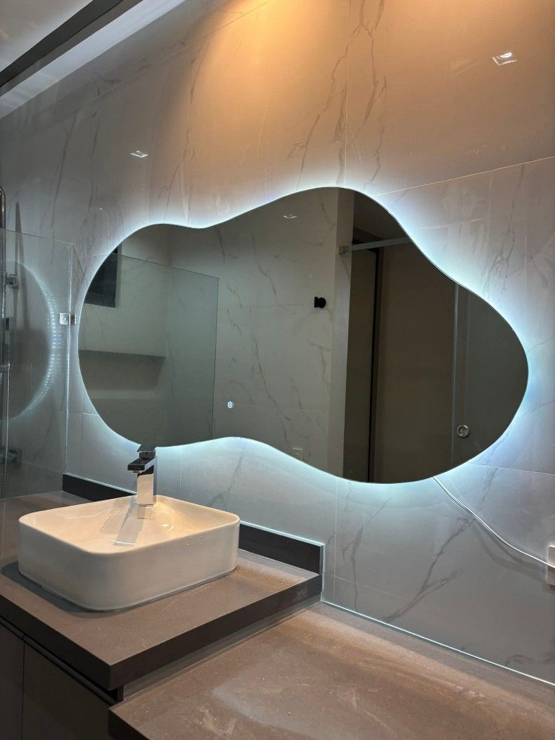 ✨ Customizable LED Mirrors For Sale! ✨ (Category: Mirrors) located in Las Pinas. Submitted by thomas07aconico (Listing ID 1468266591, Image 2). Description: Naghahanap ka ba ng mirror na: ✅ High quality ✅ Moisture-resistant ✅ May customizable na lights at size ✅ May built-in na Touch LED pa If so, I got you! Bakit high quality ang mirrors namin? Ito ay dahil: ✅ 6MM thick ang kapal ✅ Copper-free and lead-free (making it more long-lasting versus ot