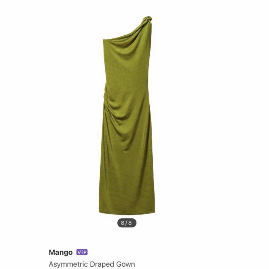 🇺🇸 MANGO Assymentric drape dress (Category: Evening dresses & gowns) located in Manila. Submitted by 414studio (Listing ID 1468185611, Image 1). Description: 100% authentic MEDIUM Can be worn as casual, semi formal and bridesmaid /wedding dress.