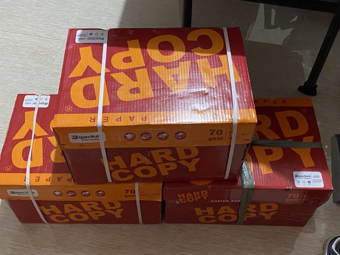 A3 paper HARD COPY 70gsm (Category: Stationery & School Supplies) located in Bulacan. Submitted by a.cristal (Listing ID 1468202795, Image 2). Description: Brand New A3 paper BRAND: HARD COPY .