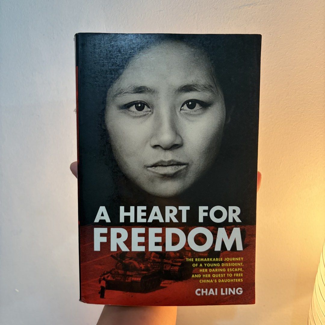 A Heart for Freedom by Chai Ling (Category: Storybooks) located in Manila. Submitted by ajdeclutter (Listing ID 1468190223, Image 1). Description: - Title: A Heart for Freedom by Chai Ling - Description: Compelling memoir detailing her leadership during the 1989 Tiananmen Square protests and her dramatic escape to the United States - Format: Paperback .