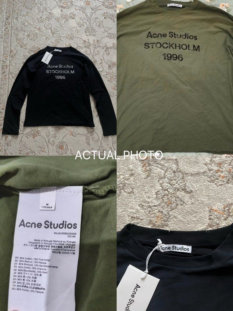 Acne Studios Stockholm 1996 Longsleeve (Category: Coats, Jackets and Outerwear) located in Manila. Submitted by thedivinegrace (Listing ID 1468228211, Image 3). Description: PASABUY (pang ber months mo) 21 days (estimated arrival) - Japan premium quality (complete tag & hang tag) dm to pre order- 50% downpayment 1,100 php each. colorway: glacier blue, brown, navy, blue, white, green, peach pink size: xs to large (Will close the pre order 1 week a