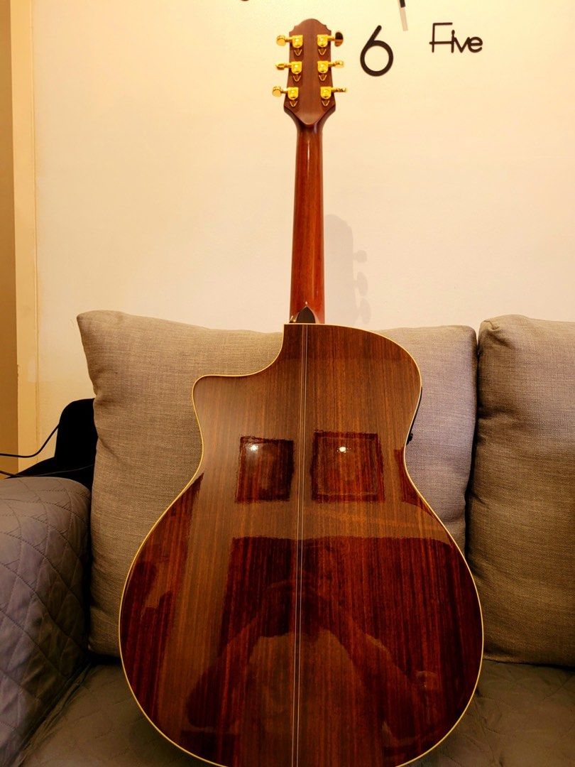 Crafter Acoustic Electric Guitar (Category: Musical Instruments) located in Manila. Submitted by jenashara (Listing ID 1468230046, Image 2). Description: Crafter (Godinus) Acoustic Electric Guitar- Pro & Intermediate Players. - LR-T NX GOLD preamp installed - Gold Grover tuners - Stunning wood grain on back and sides - Comfortable cutaway body style - Includes Original thick gig bag - Ideal for live performances and home playing This is one of my