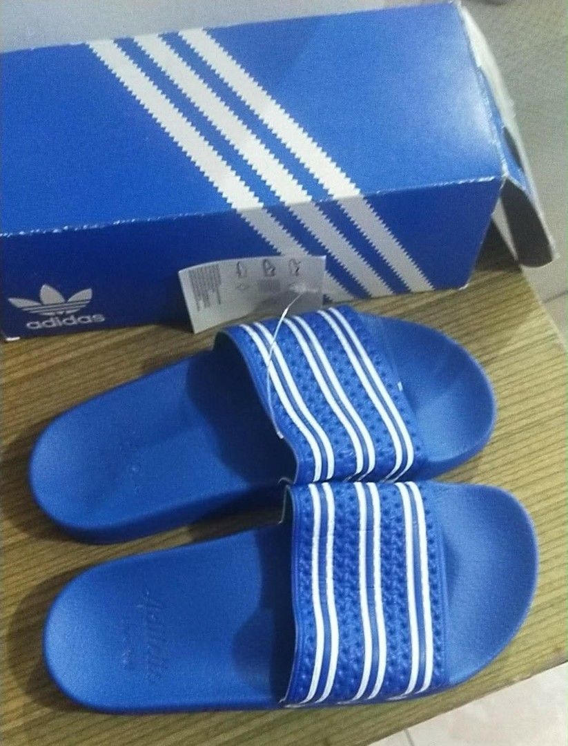 Adidas Adilette Orig (Category: Slippers and slides) located in Calamba. Submitted by kkbrandedapparel.ii (Listing ID 1468222289, Image 1). Description: Brandnew x Orig with Box Size 4 / 5.5 - 6 womens / 22.5 - 23 cm 599 only fixed‼️.