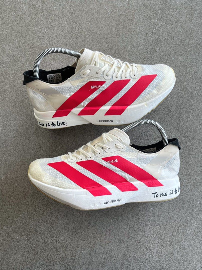 Adidas Adizero Adios Pro 4 (Category: Casual Shoes) located in Butuan. Submitted by jacobfrost (Listing ID 1468067471, Image 1). Description: Size 7 us mens 40 eur 25 cm Excellent condition minor sign of usage only .