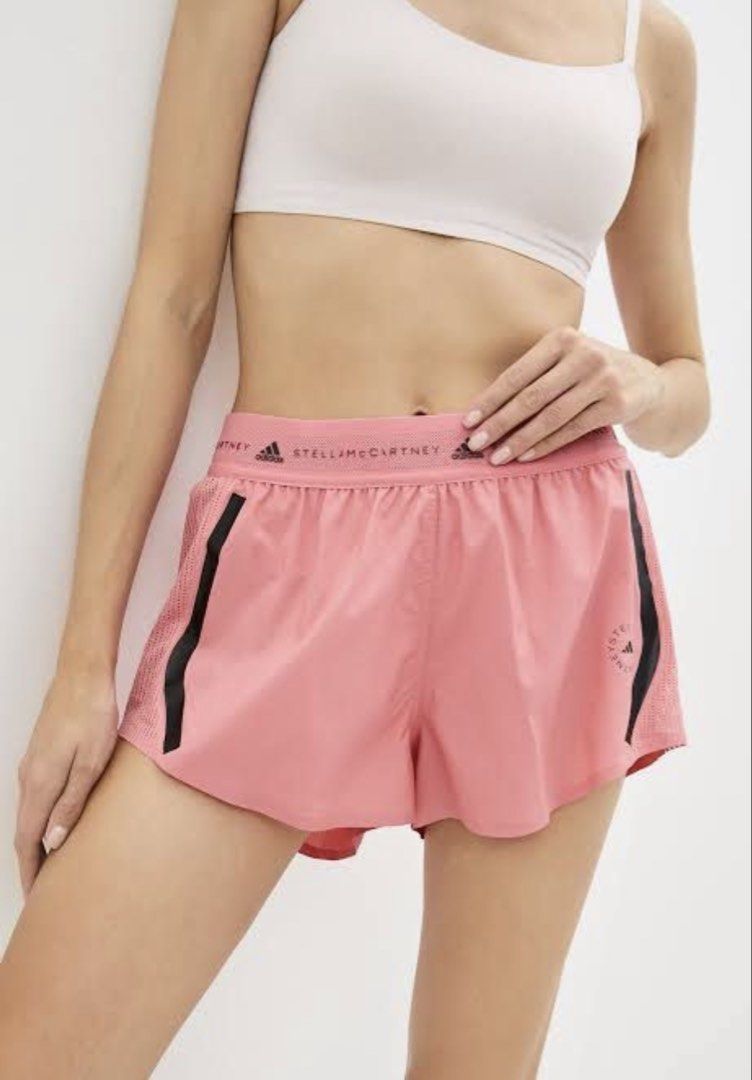 Adidas by Stella McCartney Pink Shorts (Category: Shorts) located in Makati City. Submitted by stitchyyromi (Listing ID 1468221815, Image 2). Description: ADIDAS BY STELLA MCCARTNEY TRUEPACE MULTIPURPOSE SHORTS pink loose running shorts brand new w tags, never worn rfs: wrong size, too big on me payment: gcash shipping: sdd (mm only), ggx or jnt (buyer covers sf).