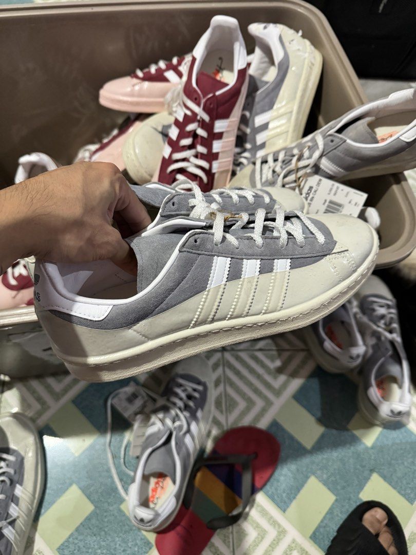 Adidas campus 80s cali dewitt (Category: Sneakers) located in Quezon City. Submitted by tempestdouble (Listing ID 1468255518, Image 2). Description: For sale adidas campus 80s cali dewitt All brand new, no box All authentic Paubos sale White gray 6.5 - 2 8 - 2 9 - 2 10 - 2 11 - 1 12 - 2 Pink 6 - 1 8 - 1 9 - 3 10 - 4 10.5 - 1.