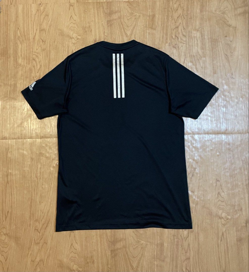 Adidas clima tech tee (Category: Activewear) located in Bacolod City. Submitted by maxpeynthrift (Listing ID 1468118997, Image 2). Description: Size XXL W 22 L 30 Excellent condition No issue Drifit Actual dimes last picture Good for running , pickleball, gym wear .