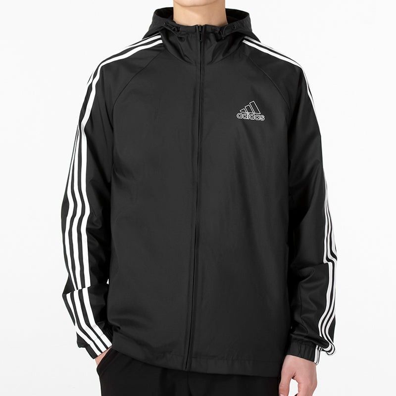 Adidas Essentials 3-Stripes Woven Windbreaker (Category: Activewear) located in Manila. Submitted by jphth_dgzmn (Listing ID 1468073123, Image 1). Description: Adidas Essentials 3-Stripes Woven Windbreaker SIZE: Small WIDTH: 21 inches LENGTH: 28 inches CONDITION: Like New ISSUE: No Issue LOCATION: Cabuyao, Laguna ₱880.